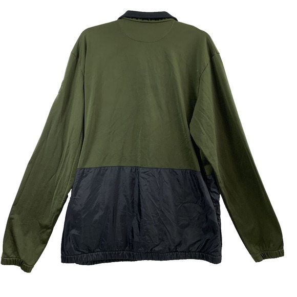 Under Armour Jacket Mens Large Green Black Track Jacket Full Zip‎ Long Sleeve - Picture 2 of 10